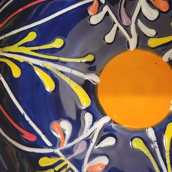 Beautiful Artisan Hand painted bowl. EUC. - Picture 6 of 8